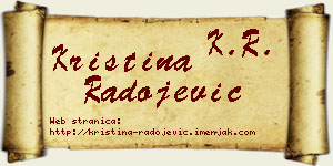 Kristina Radojević vizit kartica